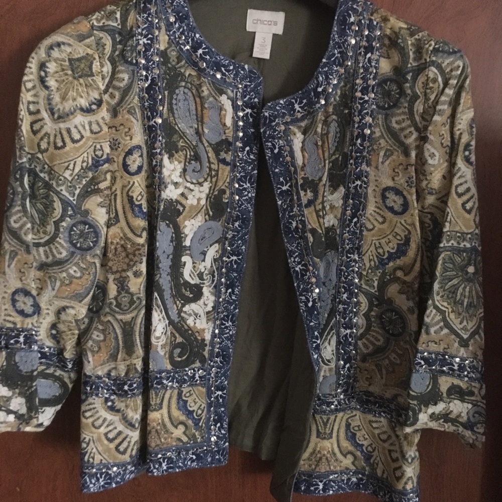 Chico’s Embellished Jacket